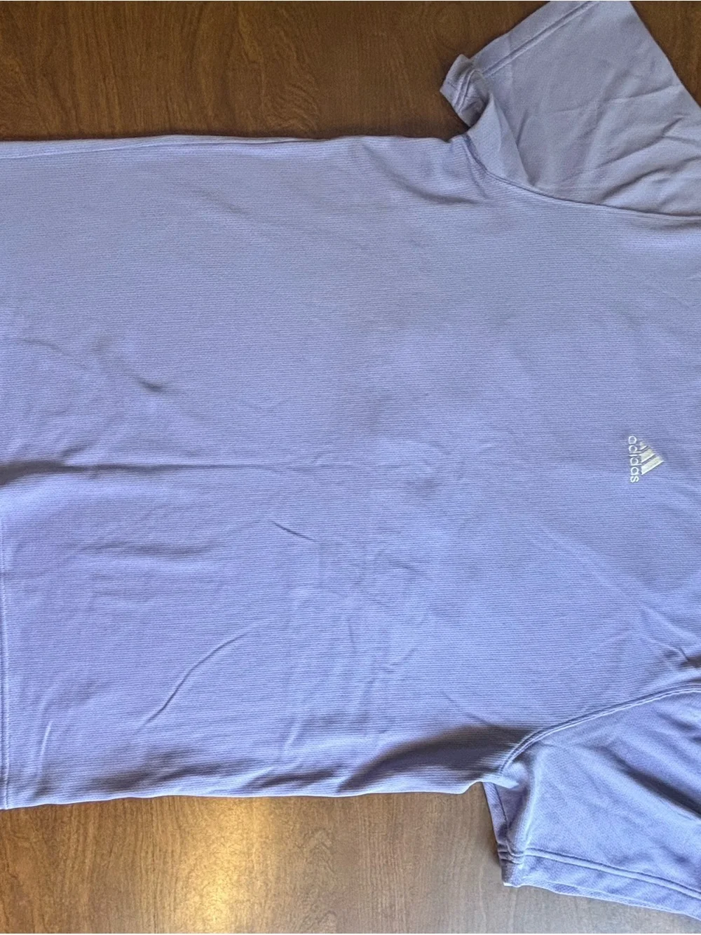 adidas Lavender Tee with Pale Yellow Logo